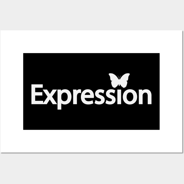 Expression artistic text design Wall Art by BL4CK&WH1TE 